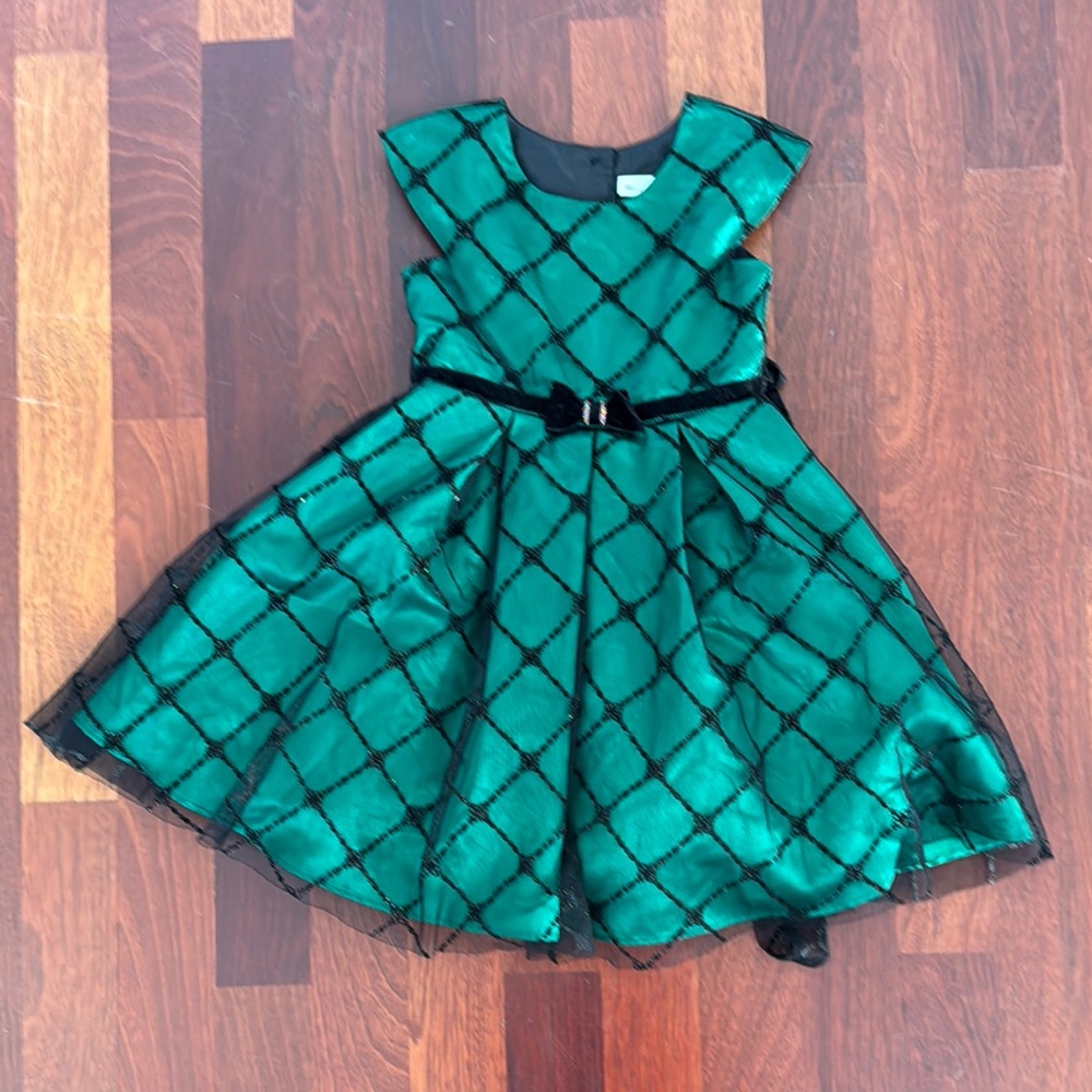 Jona Michelle Emerald and Black Dress